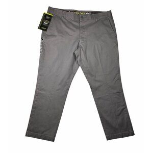 Lee Extreme Comfort MVP Relaxed Fit Gray Straight Leg Casual Pants 40x29 NWT